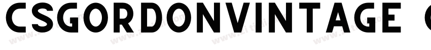 CSGordonVintage GBpc字体转换